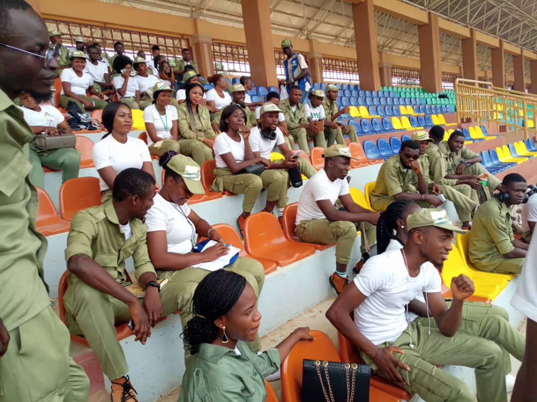 audience waiting in anticipation as election result is announced